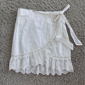 White Wrap Skirt